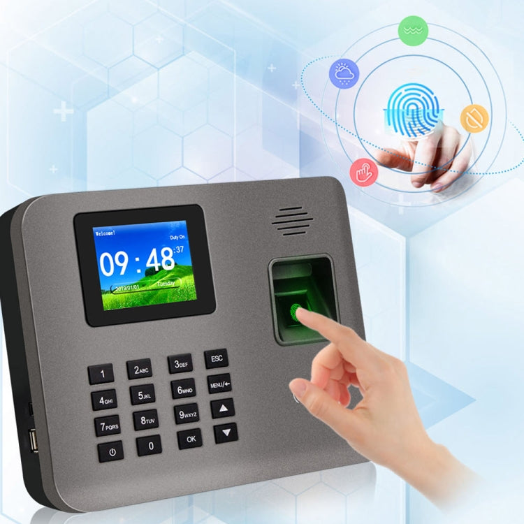 Realand AL325 Fingerprint Time Attendance with 2.4 inch Color Screen & ID Card Function & WiFi, AL325