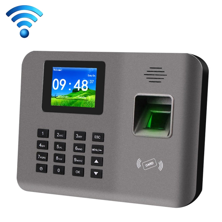 Realand AL325D Fingerprint Time Attendance with 2.4 inch Color Screen & ID Card Function & WiFi & Battery, AL325D