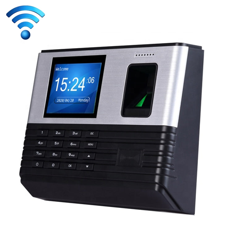 Realand AL355+ Fingerprint Time Attendance with 2.8 inch Color Screen & ID Card Function & WiFi & Access Control Function, AL355+