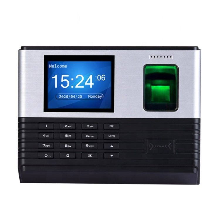 Realand AL355+ Fingerprint Time Attendance with 2.8 inch Color Screen & ID Card Function & WiFi & Access Control Function, AL355+