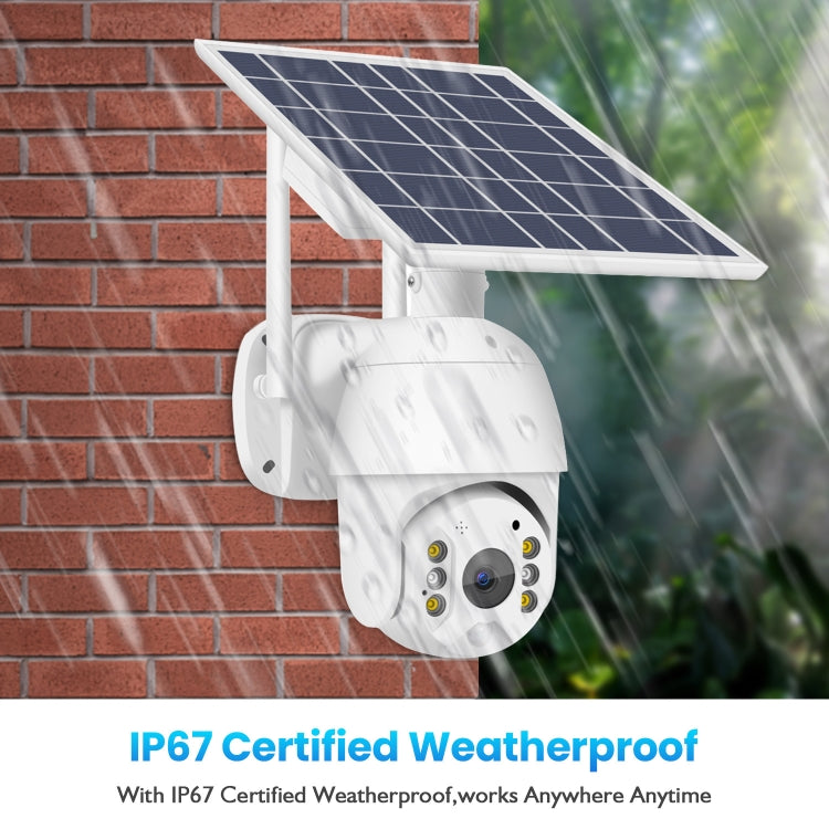 T16 1080P Full HD 4G (US Version) Network Monitoring Solar Powered Camera, Support PIR + Radar Alarm, Night Vision, Two Way Audio, TF Card, 4G (US Version)