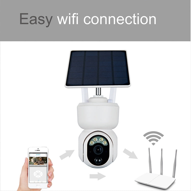 T24 1080P IP65 Waterproof Solar Smart PTZ Camera, Support Full-color Night Vision & Two-way Voice Intercom & AI Humanoid Detection Alarm,, WiFi Version, 4G European Version, 4G US Version