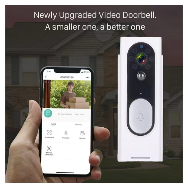 M13 Wireless Intelligent Video Doorbell Support Two-way Voice, Infrared Night Vision, Motion detection