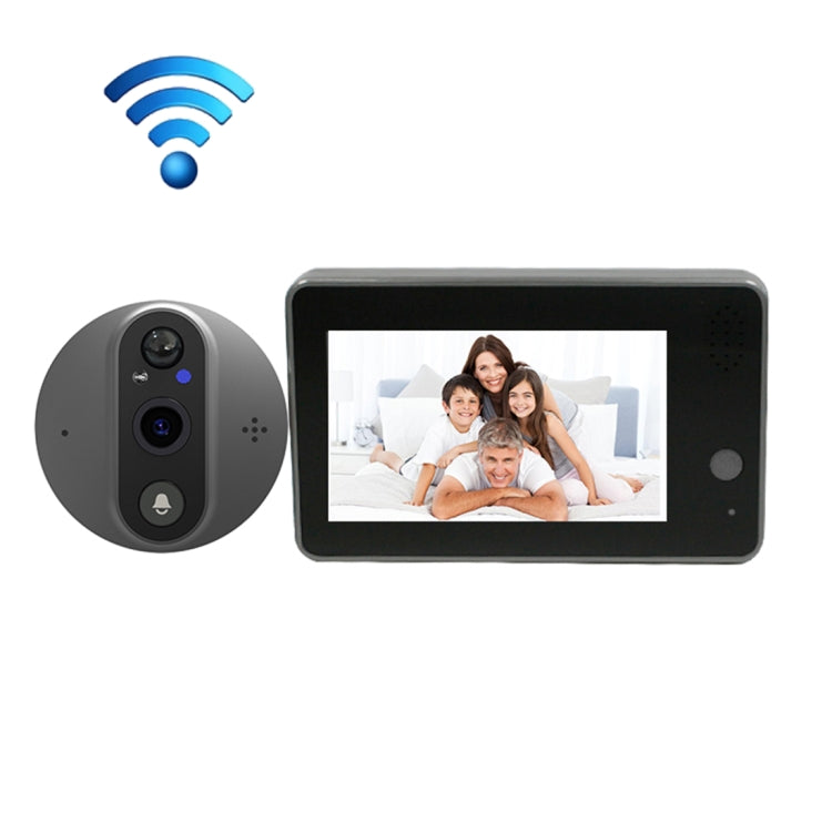 SY-38 4.3 inch WIFI Doorbell Viewer Support Night Vision & Motion Detection & Remote Voice, SY-38