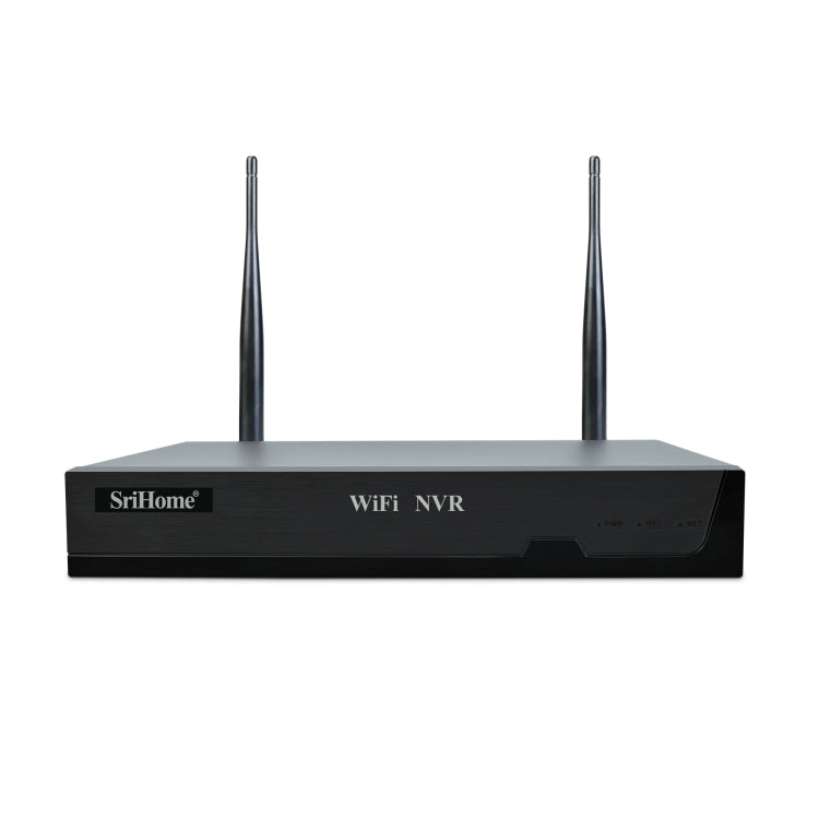 SriHome NVS001E-IPC047 Ultra HD 4 Channel WiFi Network Video Recorder Set, US Plug, UK Plug, EU Plug, AU Plug