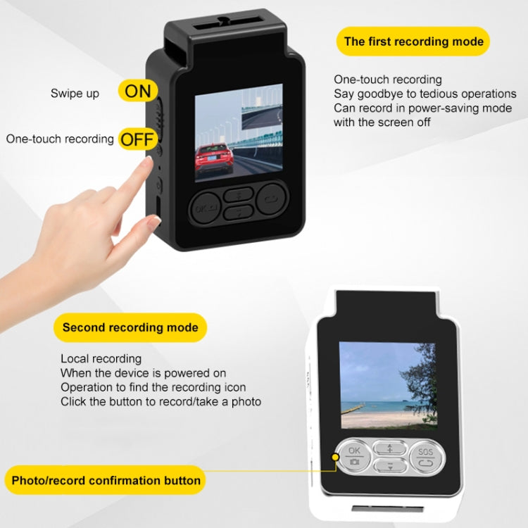 V2 120-degree Wide Angle 2K High-definition Travel Recorder