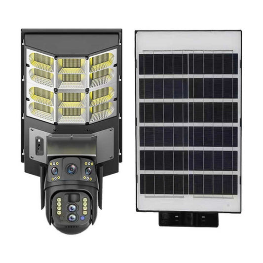 Solar Street Light with V380 4G WiFi 10X Dual-lens Monitoring HD Camera, No SD Card, 64GB SD Card, 128GB SD Card