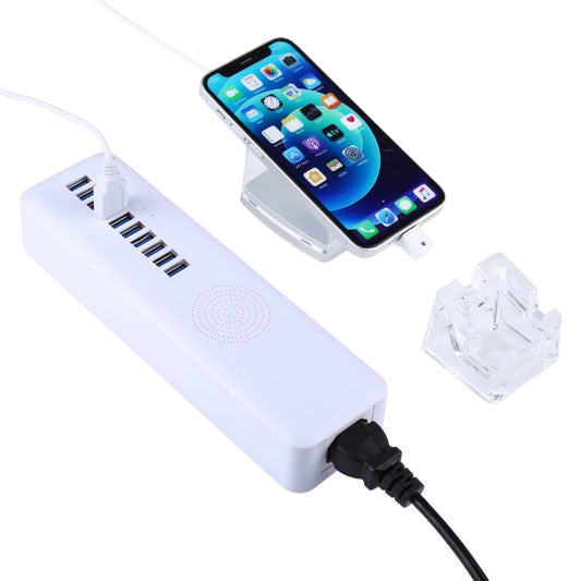 Mult-Port Security HUB + Mobile Phone Anti-theft Alarm Display Stand with Remote Control & 8 Pin Port for iPhone , 8 Pin Port