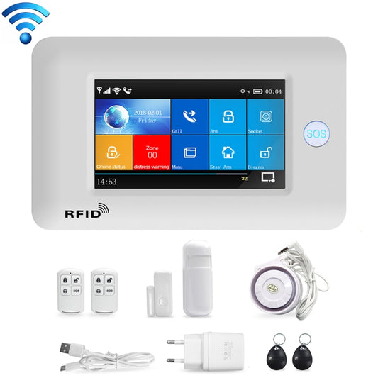 PG-106-GSM GSM/GPRS + WiFi Intelligent Alarm System with Touch Screen & RFID Function, PG-106-GSM