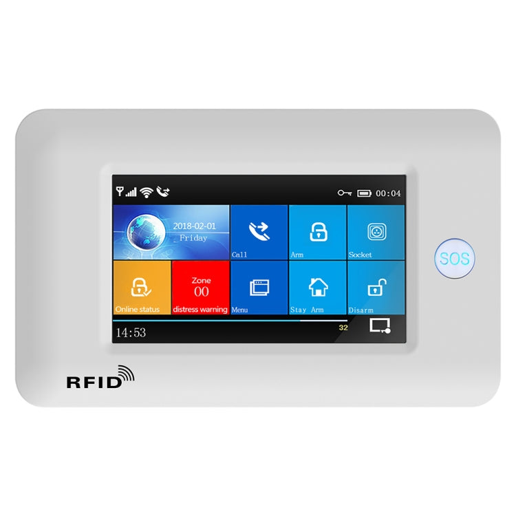 PG-106-GSM GSM/GPRS + WiFi Intelligent Alarm System with Touch Screen & RFID Function, PG-106-GSM