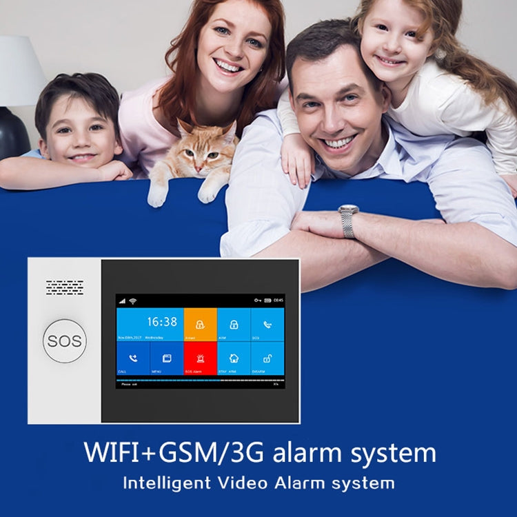 PG-107 GSM + WiFi Intelligent Alarm System with 4.3 inch TFT Display Screen, PG-107