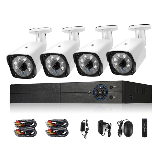 A4B3Kit 2MP 4CH 1080P CCTV Security Camera System AHD DVR Surveillance Kit, Support Night Vision / Motion Detection