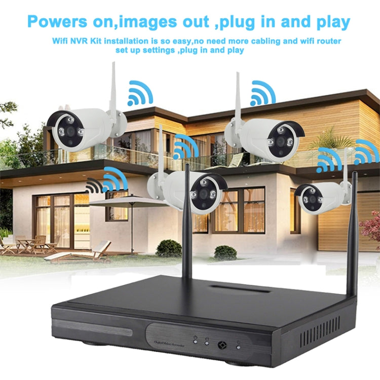 K9608W-PE2013W 8CH HD 960P 1.3 Mega Pixel 2.4GHz WiFi IP Bullet Camera + NVR Kit, K9608W-PE2013W