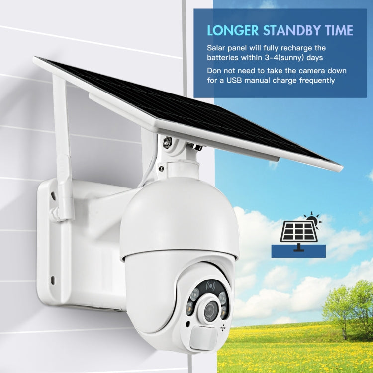 T22 1080P Full HD Solar Powered WiFi Camera, Support PIR Alarm, Night Vision, Two Way Audio, TF Card, 2.4G WiFi