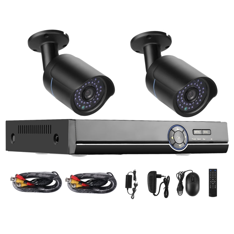 A2B5 720P 1.0 Mega Pixel 2 x Bullet AHD Cameras AHD DVR Kit, Support Night Vision / Motion Detection, IR Distance: 20m, A2B5 Kit