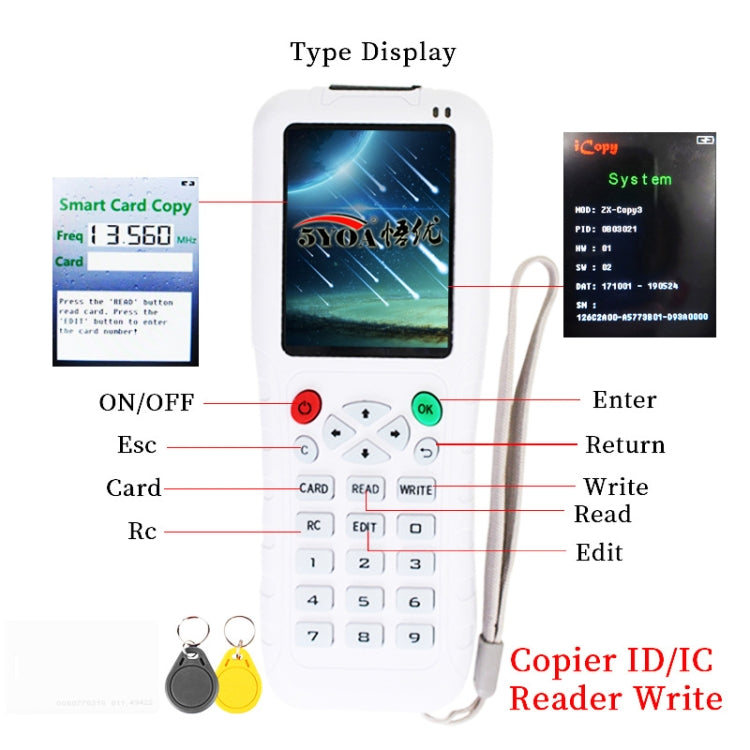 ICOPY5 Multi-frequency ID Card Reader, ICOPY5