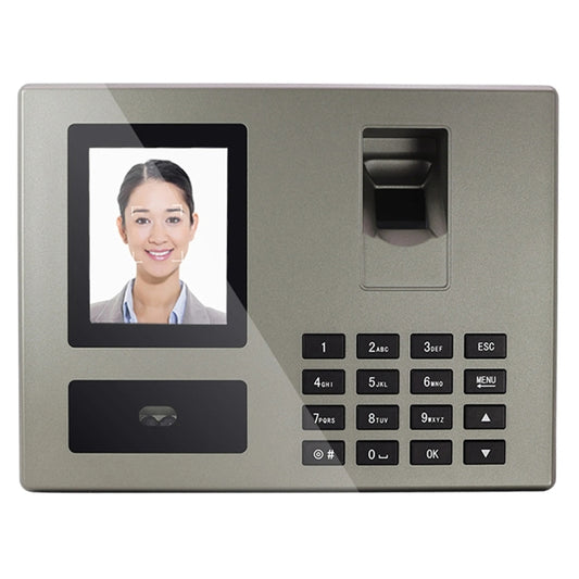 FA03 Intelligent Voice Prompt Face Recognition Fingerprint Attendance Machine, English with US Plug, English with EU Plug, English with UK Plug